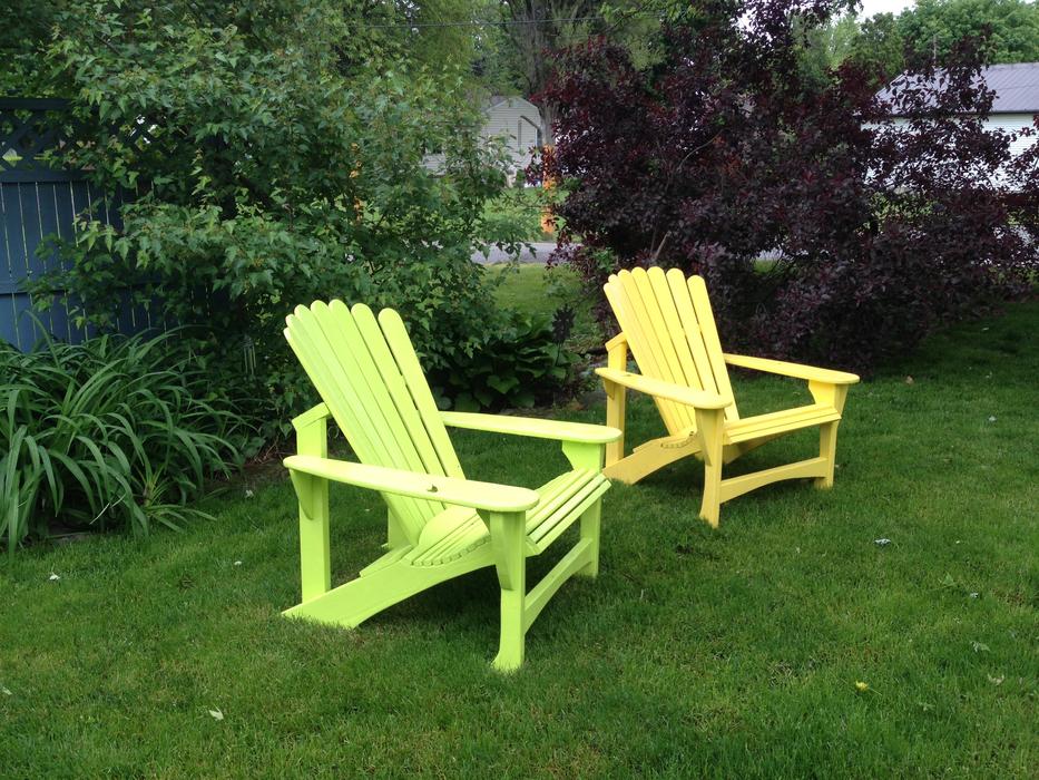 Summer Adirondack Backyard chairs