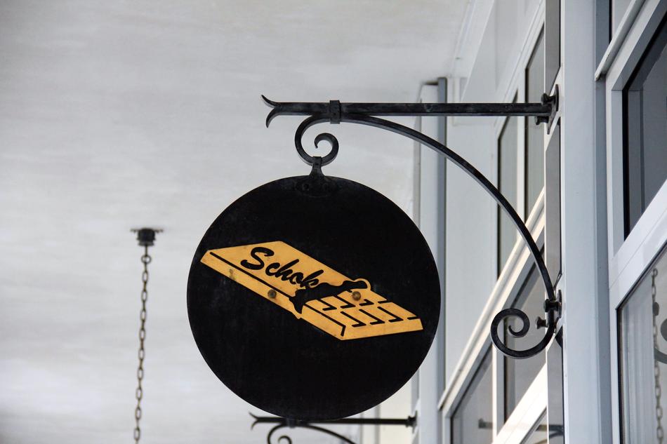 chocolate shop sign