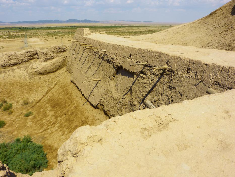 fortress in the desert of uzbekistan