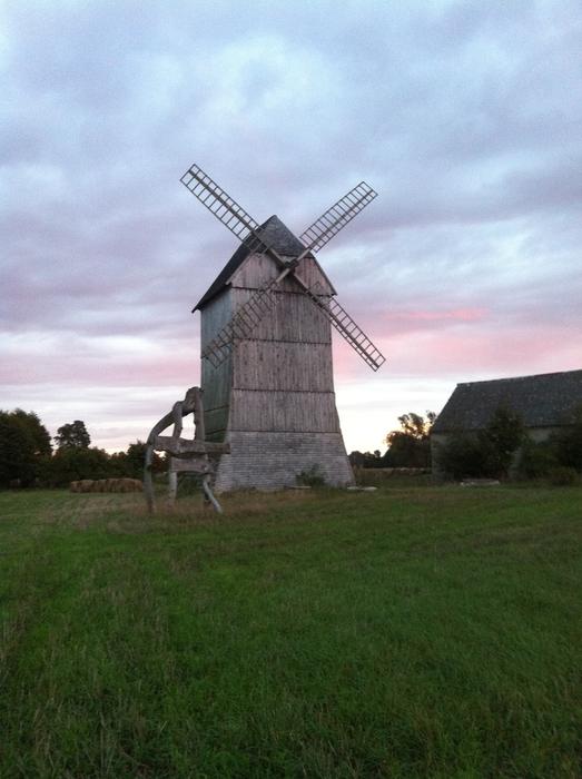 landscape of windMill in Poland