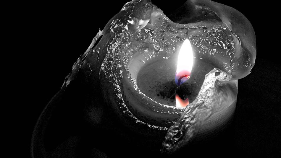 Colored Flame Candle The