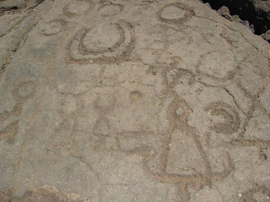 Petroglyph Rocks Symbols On The Wall