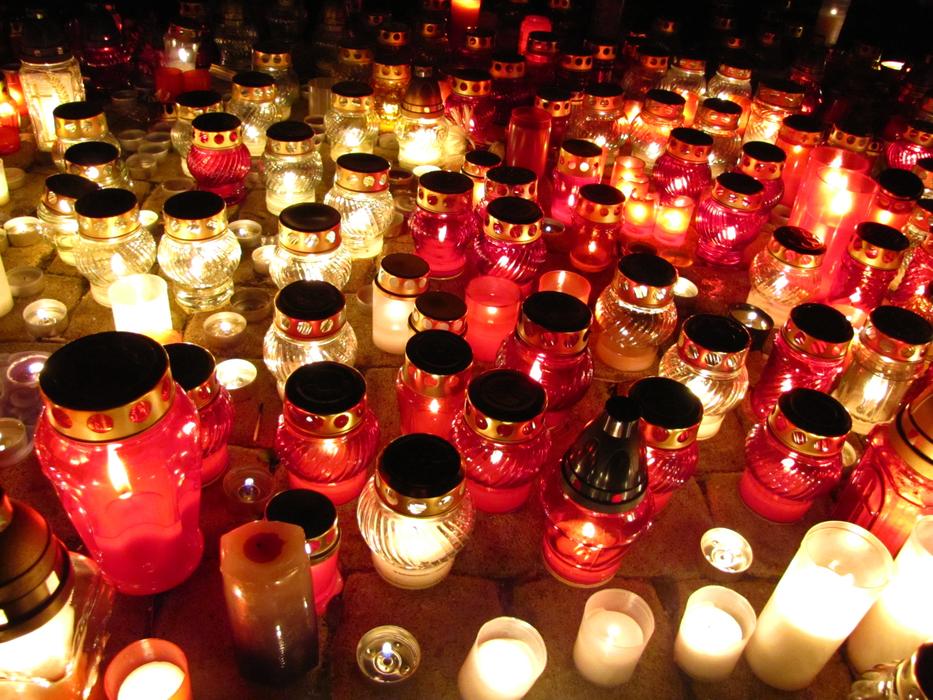 Day Of The Dead Candles Graves
