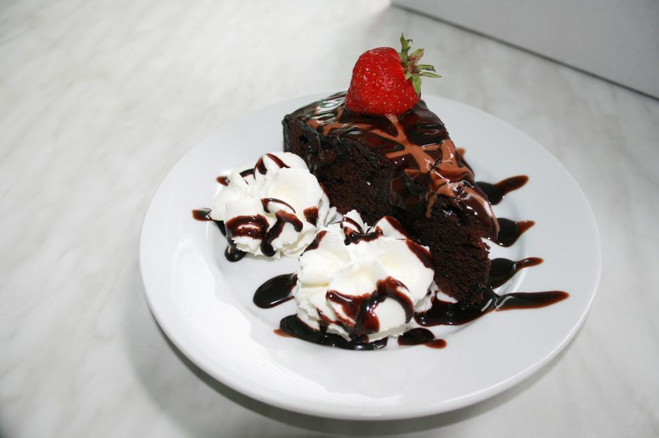 Dough Cake With Whipped Cream