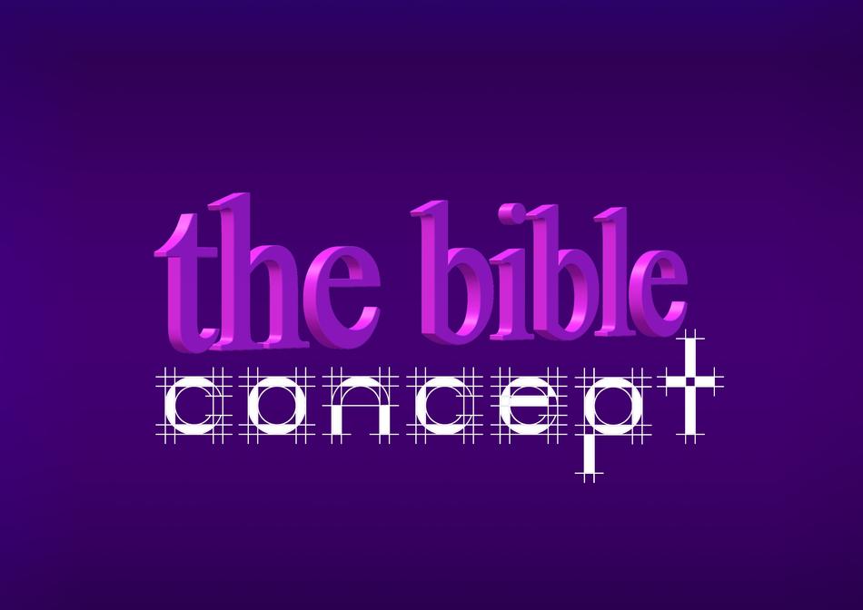 biblical concept on purple background
