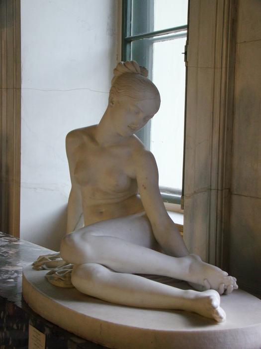 female sculpture in the hall of Ancient Greece in the Hermitage