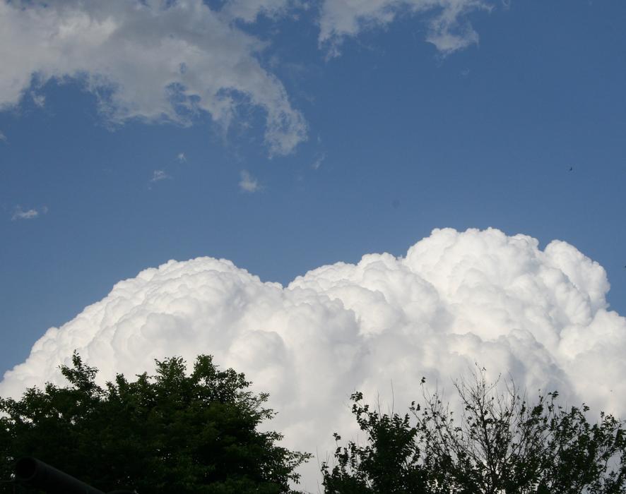 Large White Cloud on blue sky