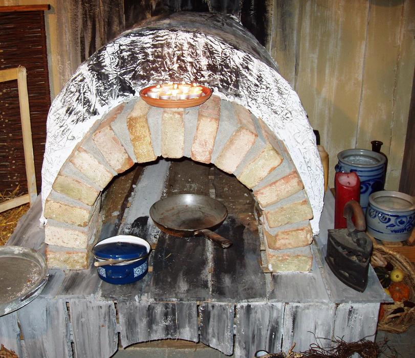 Grill Stone Wood inside the house