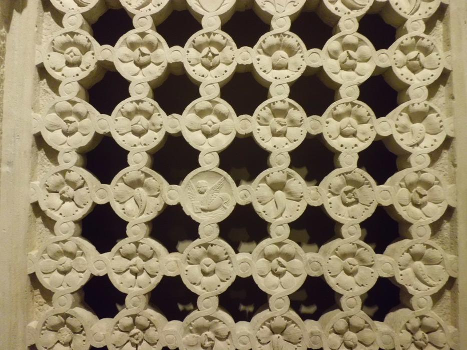 Beautiful architecture with pattern in Palazzo Madama museum in Torino, Italy