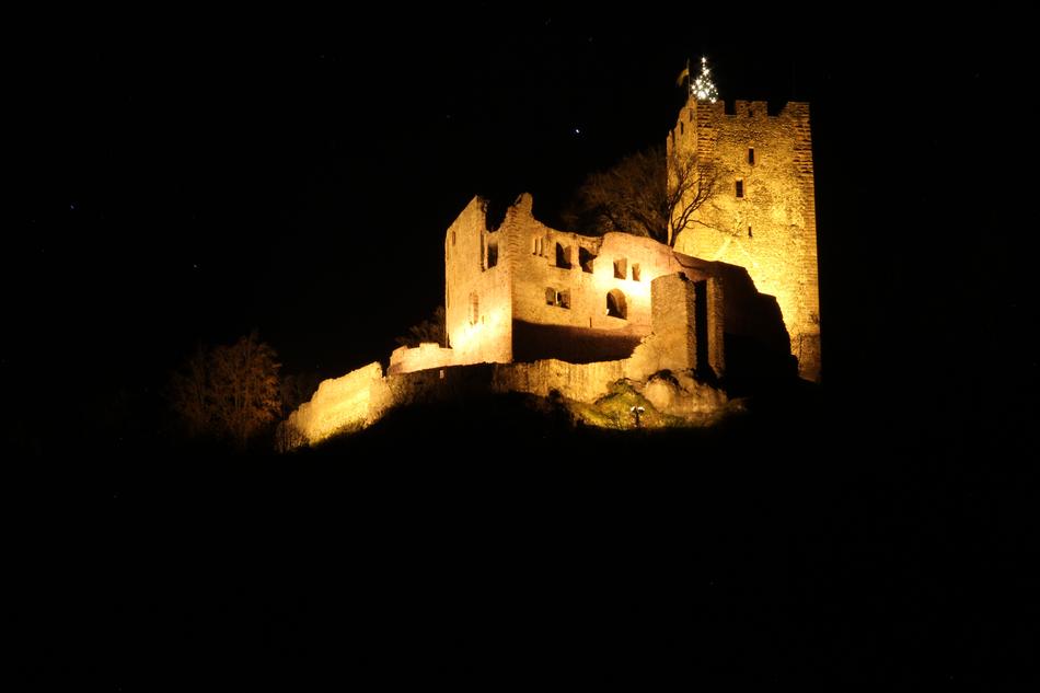 Local At Night Burgruine Castle