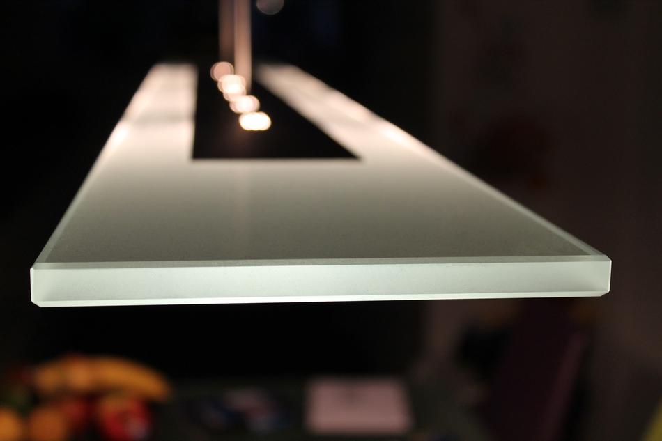 contemporary rectangular ceiling Light at blur background
