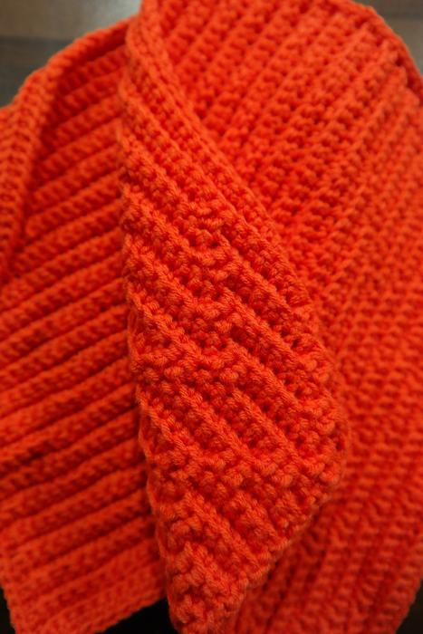 Oven Mitts Red Crochet