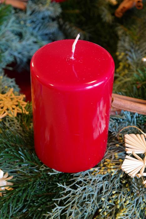 Candle Red Wax Advent