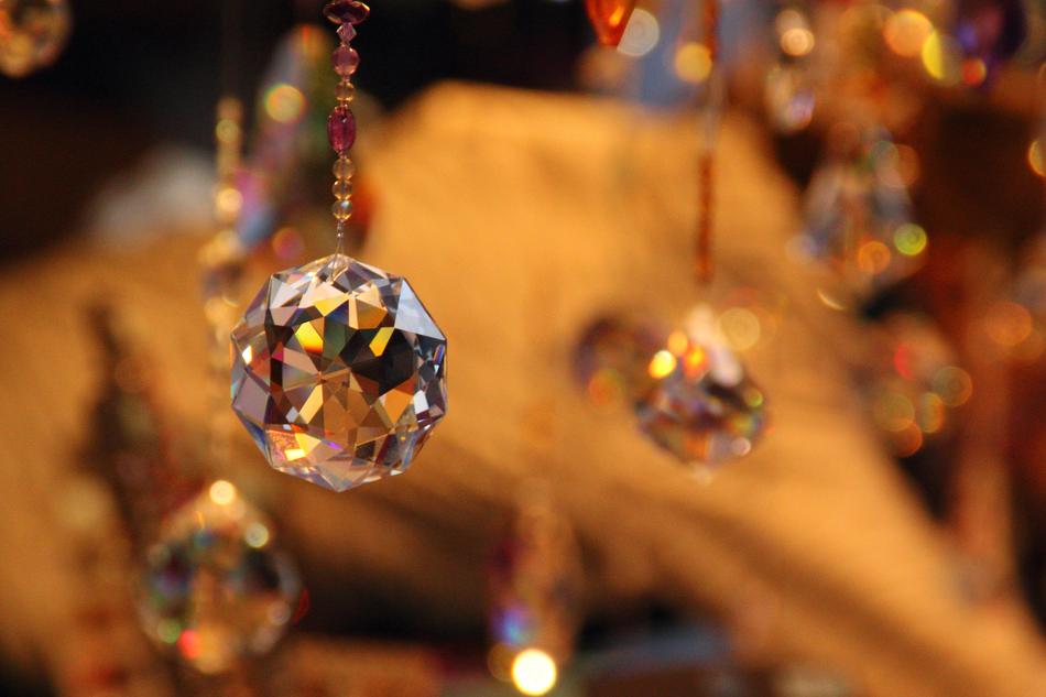 Rhinestone Glass Christmas
