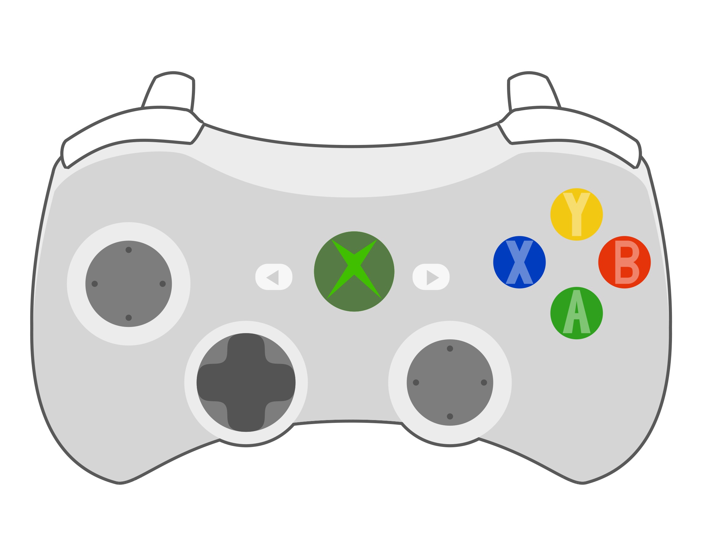 Xbox 360 геймпад вектор