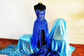 Meniquie Blue Dress