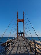 pedestrian rope bridge in sokcho