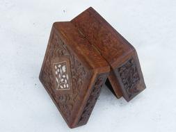 Box Brown Carved