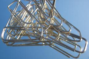 Office Paper Clips Several