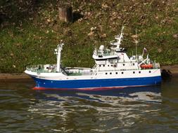Model Boat Remotely Controlled