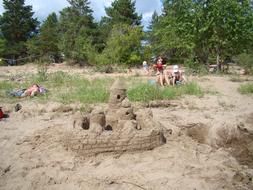 Castle From Sand River Bank