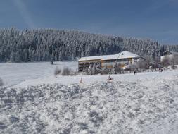 ski resort panorama in oberwiesenthal, Germany