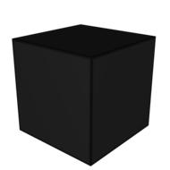 cube block black box 3d geometric
