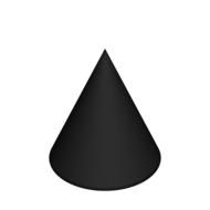 cone cone shaped shape 3d black