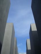 Out Gray Steles Sky