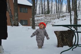 Baby Infant Outdoor at winter