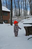 Baby Infant at winter Outdoor