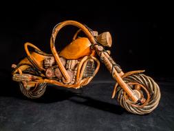 Wooden Motorcycle Wood Model Art