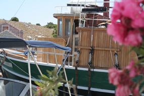 unusually beautiful Flower and Boat Mediterranean