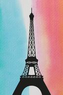 eiffel tower iron truss tower paris