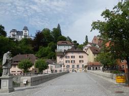 stone bridge in Laufenburg, Switzerland