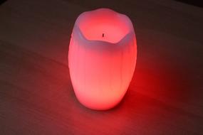 Candle Light Red Battery