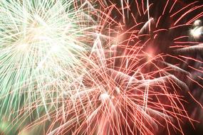 Fireworks Rockets Explosion