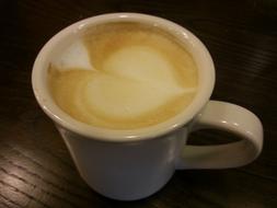 frothy hot drink