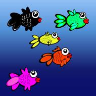 colorful fish tank aquarium