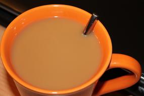 sweet coffee with milk