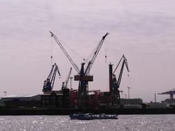 Harbour Cranes Port Hamburg