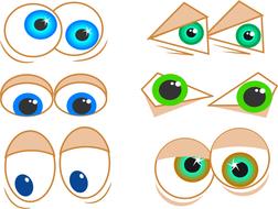 blue eyes eyesight clipart