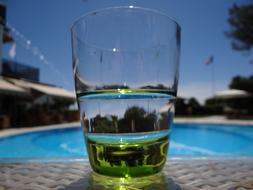 Glass Mirroring swimming pool