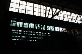 Abandoned Ruined Factory ceiling