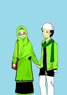 couple holding hands slice of life