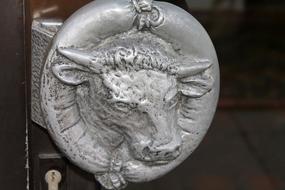 Door Handle Cow Outside