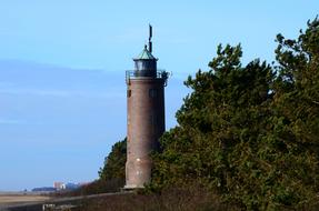 Lighthouse near North Sea Wadden