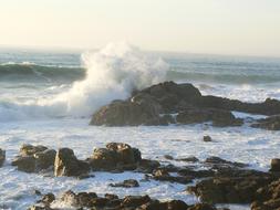 Waves Rocks