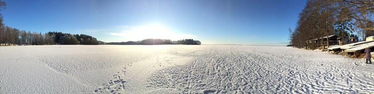 Panorama Lake Ice