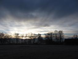 Sunrise Alpine Clouds